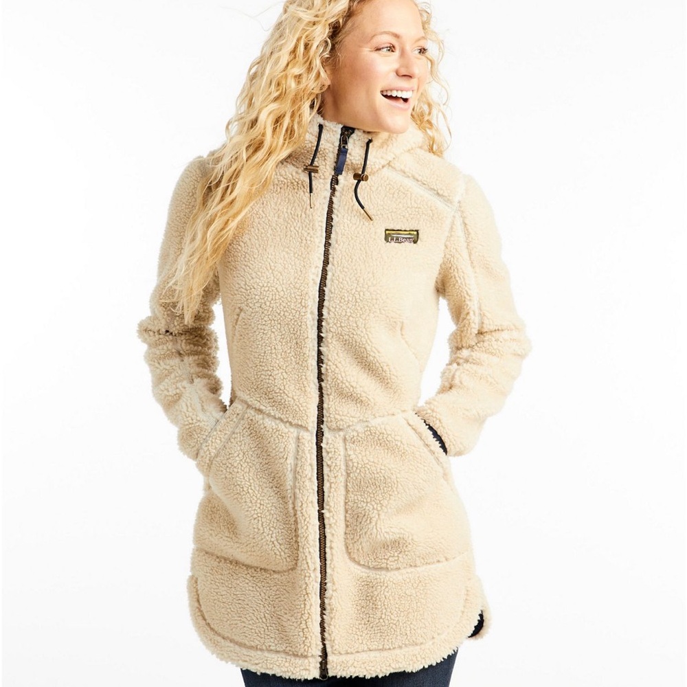 LL Bean Mountain Pile Fleece Coat